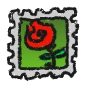 Rose Field Stamp