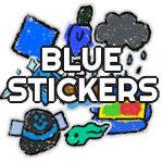 Blue Stickers